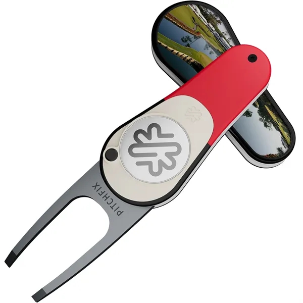 Pitchfix: The XL is a premium switchblade divot tool. Two customizable... from ASI 61966 HPG / BCG Creations HPG Gold