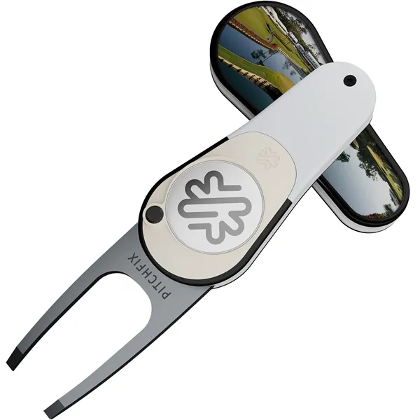 Pitchfix: The XL is a premium switchblade divot tool. Two customizable... from ASI 61966 HPG / BCG Creations HPG Gold
