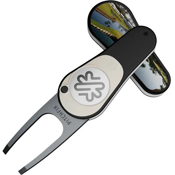 Pitchfix: The XL is a premium switchblade divot tool. Two customizable... from ASI 61966 HPG / BCG Creations HPG Gold