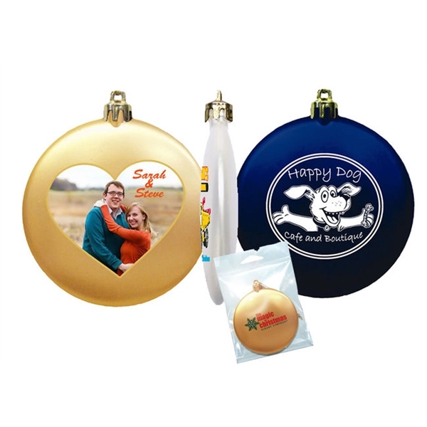 3" round and flat shatterproof ornament with satin finish.... from ASI 55675 Galaxy Balloons Inc / Galactic Fun Time Line