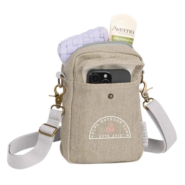 2.5" x 7.75" x 5.5" cotton canvas crossbody tote bag.... from ASI 66887 PCNA / Leed’s