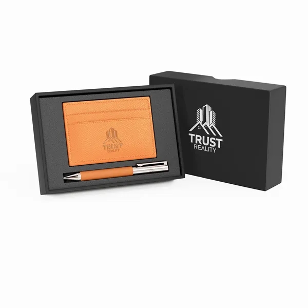 Kit Includes P526 2-PIECE GIFT BOX ST148 TOSCANO GENUINE LEATHER RFID... from ASI 88660 Spector & Co.