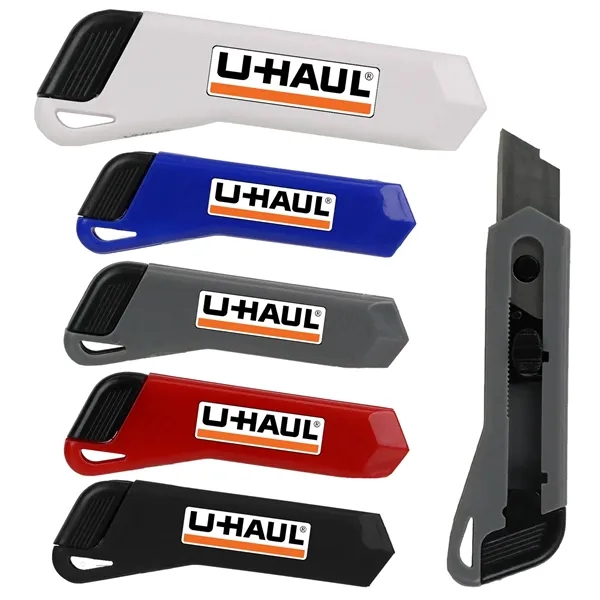 Mini box cutter with contoured grip.... from ASI 57653 Gold Bond