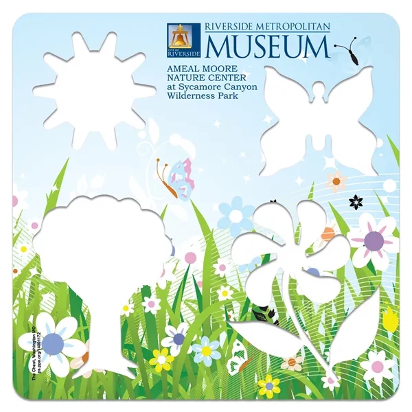 5 1/8" x 5 1/8", heavy laminated material stencil featuring a... from ASI 44830 The Chest