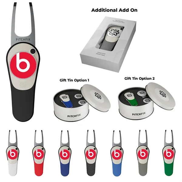 Divot tool with a removable ball marker and ABS handles.... from ASI 57653 Gold Bond