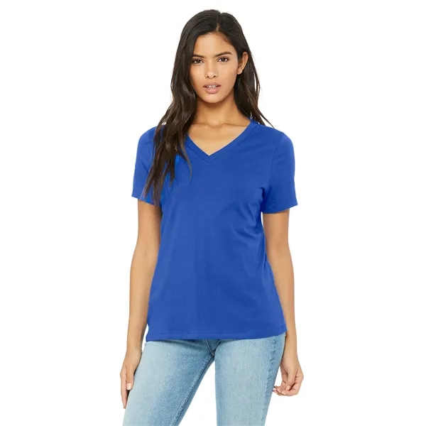 BELLA+CANVAS Women's Relaxed Jersey Short Sleeve V-Neck Tee.... from ASI 84863 SanMar