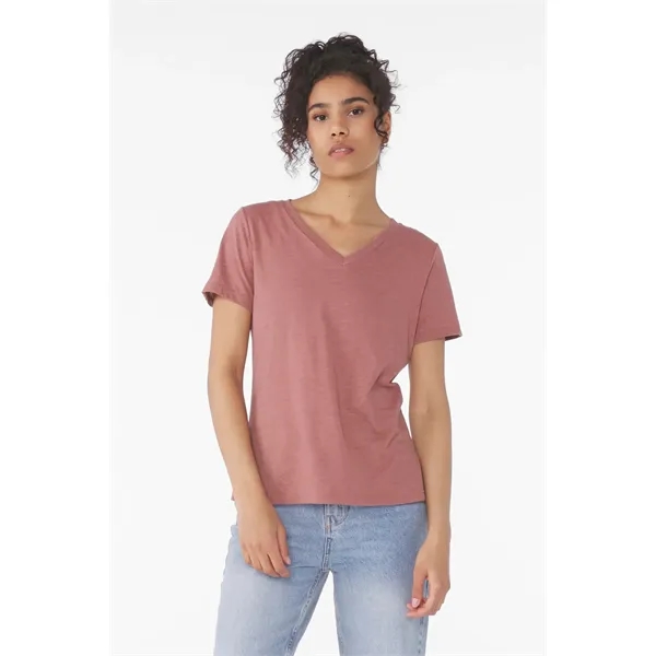 BELLA+CANVAS Women's Relaxed Heather CVC V-Neck Tee... from ASI 84863 SanMar