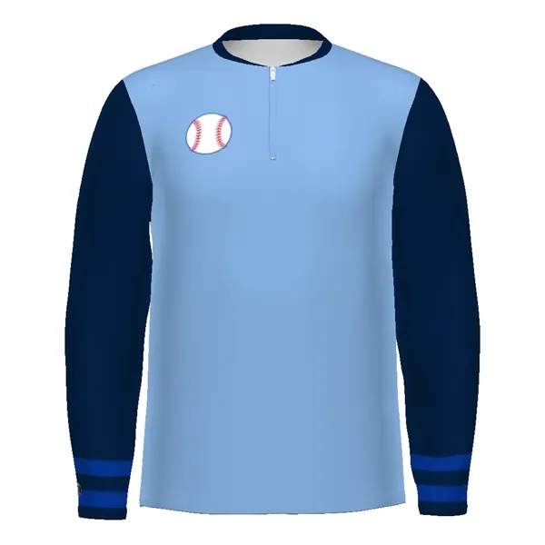 Adult Long Sleeve Woven 1/2 Zip Pullover. 92% Polyester/8% Spandex.... from ASI 37461 Augusta Sportswear / Holloway Sportswear