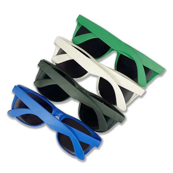 Sunglasses made with wheat straw fiber and polypropylene.... from ASI 63549 Jornik Manufacturing Corp