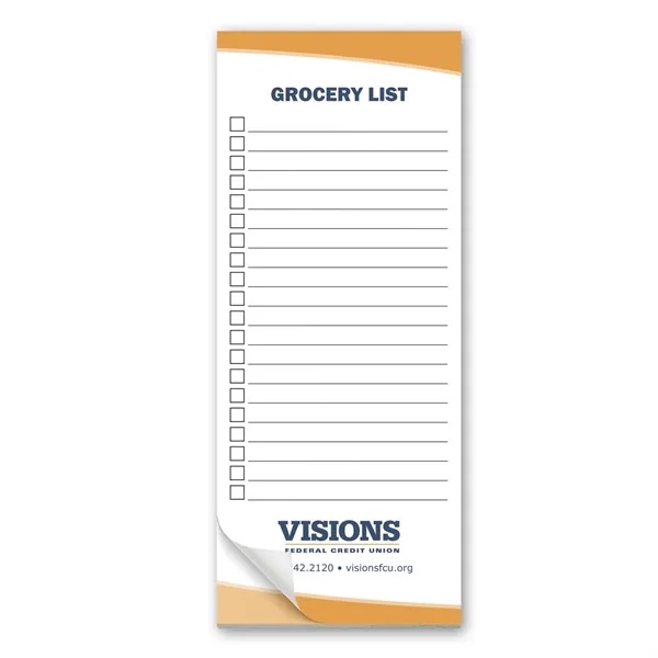 3.5" x 8.5" note pad with 10 pt. backer card, 25... from ASI 68507 The Magnet Group / Magnet LLC™
