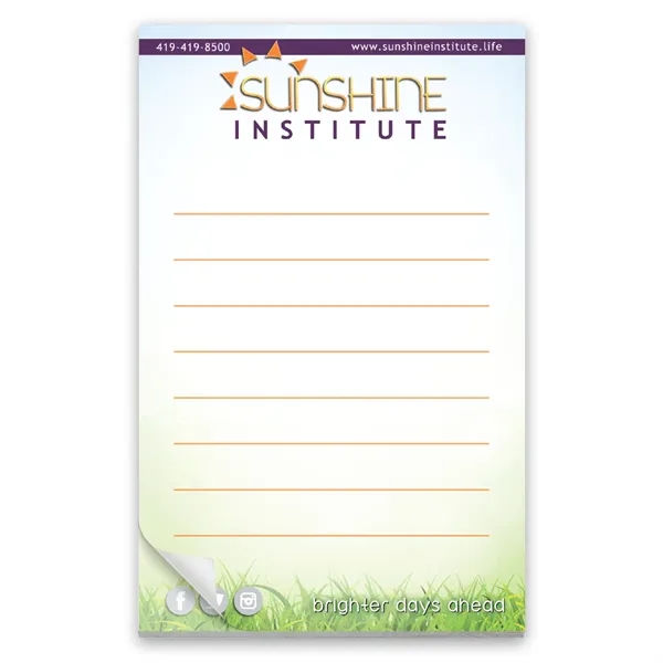 3 1/2" x 5 1/2" note pad with 25 pages of... from ASI 68507 The Magnet Group / Magnet LLC™