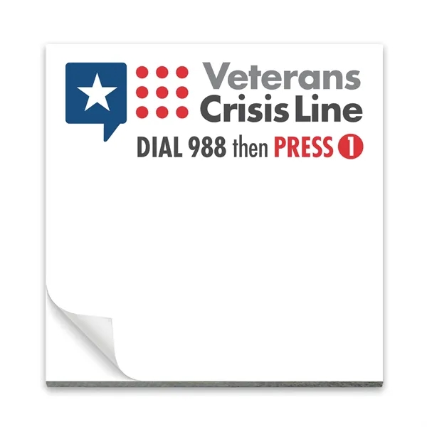 3" x 3" note pad with 25 pages and customization on... from ASI 68507 The Magnet Group / Magnet LLC™