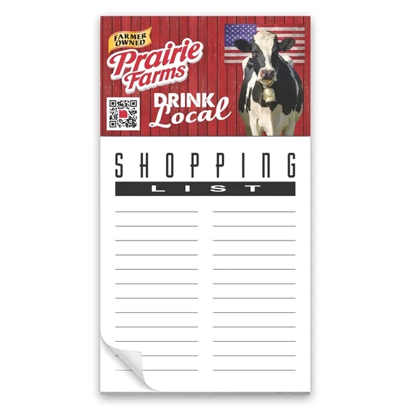 50 sheet shopping list notepad with magnetic business card on top... from ASI 68507 The Magnet Group / Magnet LLC™