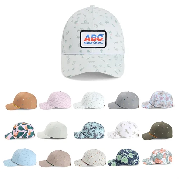 100% recycled performance fabric with sublimation print and moisture-wicking properties,6-Panel structured... from ASI 72657 Active Life Promo / Active Life