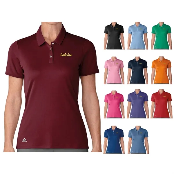 Women's performance polo shirt with moisture-wicking technology and SPF50+ protection.... from ASI 57653 Gold Bond