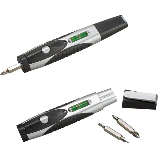 6-in-1 tool set with a white LED light, a level, pocket... from ASI 54100 Fields Manufacturing Inc / TargetLine®