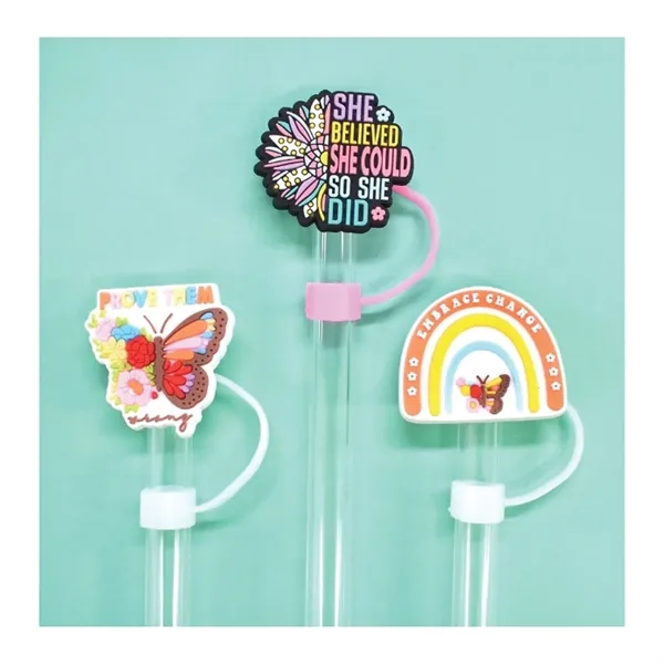 Custom Straw Toppers... from ASI 44900 NC Custom (CI/Lanco) / Lanco