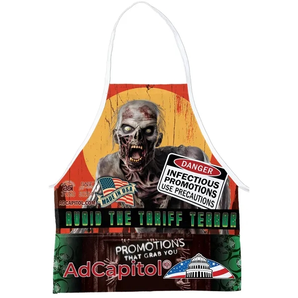 Sublimated apron measuring 18 inches wide by 21 inches tall with... from ASI 31260 AdCapitol