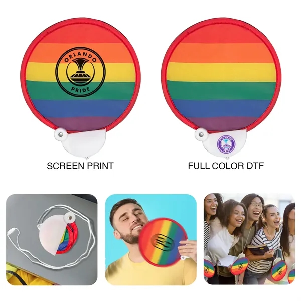 This neck fan with breakaway lanyard can collapse into the handle... from ASI 52710 Lincoln Line