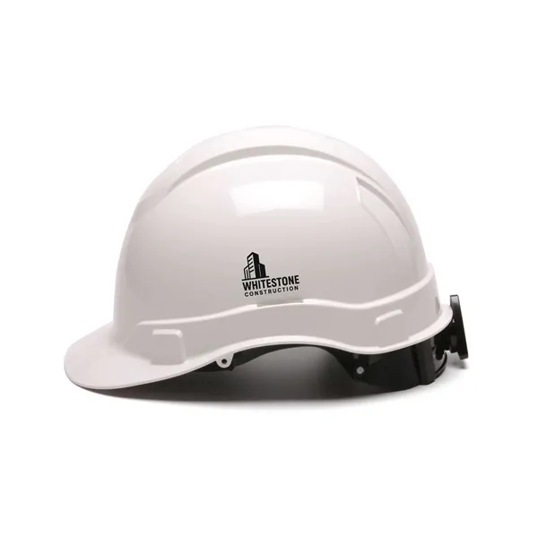 Pyramex Durable ABS hard hat with 4 point ratchet suspension and... from ASI 72657 Active Life Promo / Active Life