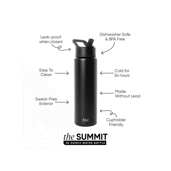 The 30oz Summit water bottle fits in cupholder, is double walled,... from ASI 41561 Brand Box USA, LLC