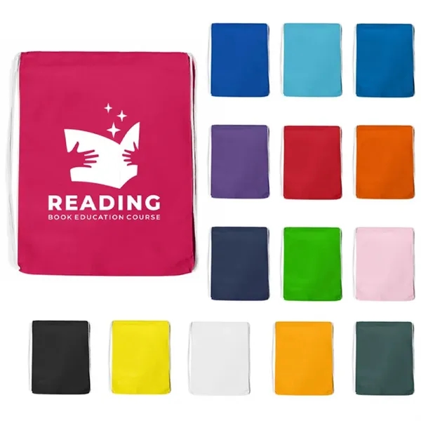 Color Cotton Sports Back - Drawstring Bags Perfect for athletic events.... from ASI 67557 LimeLight Ent
