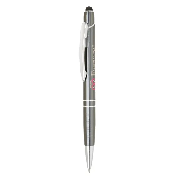 Metal Click action ballpoint pen with stylus.... from ASI 31517 Admart Products / Admart Line