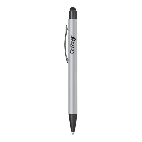 Stylus pen with rubber barrel in three colors.... from ASI 31517 Admart Products