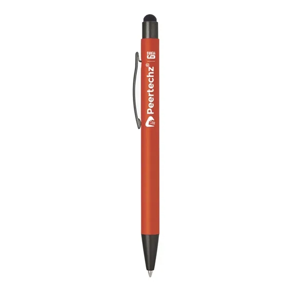 Stylus pen with rubber barrel in three colors.... from ASI 31517 Admart Products