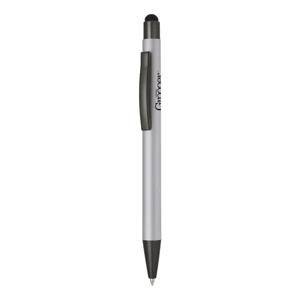 Stylus pen with rubber barrel in three colors.... from ASI 31517 Admart Products
