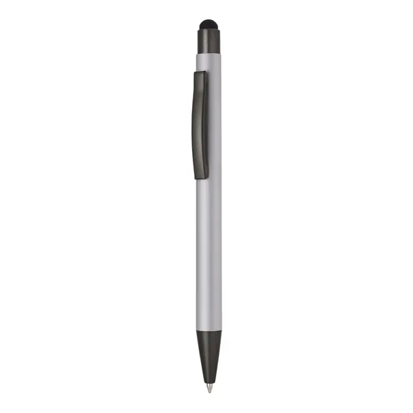 Stylus pen with rubber barrel in three colors.... from ASI 31517 Admart Products