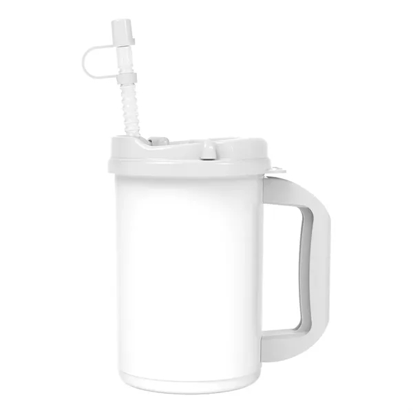 20 oz. double wall insulated polypropylene travel mug with lid and... from ASI 61125 Hit Promotional Products / Hit®