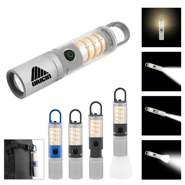 LED lantern-style flashlight with carabineer.... from ASI 61125 Hit Promotional Products / Hit®