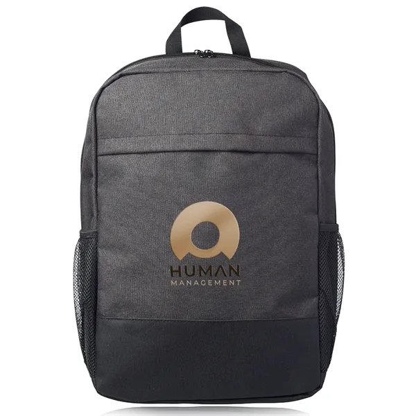17" laptop backpack with zipper closure main compartment and mesh pockets... from ASI 39552 BEL Promo