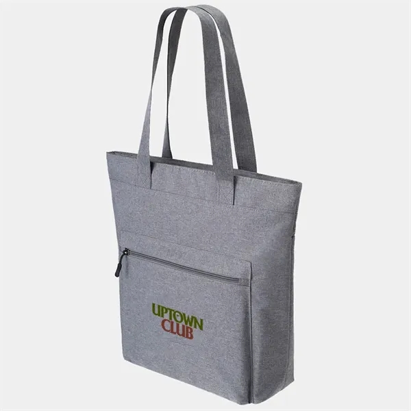 15" x 16" heathered polyester tote bag with PVC coating.... from ASI 39552 BEL Promo