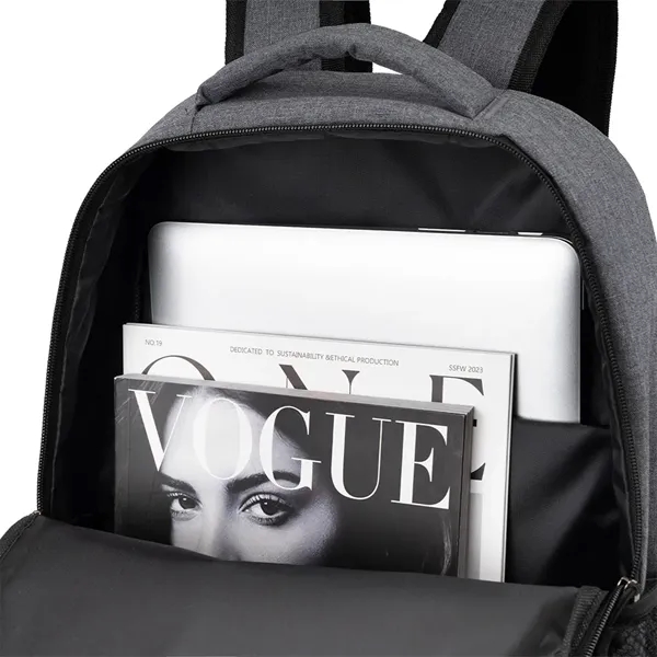 Business backpack with padded compartments for laptops up to 14 inches.... from ASI 39552 BEL Promo