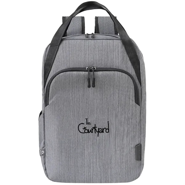 Recycled heather backpack with 15.5" laptop sleeve.... from ASI 39552 BEL Promo