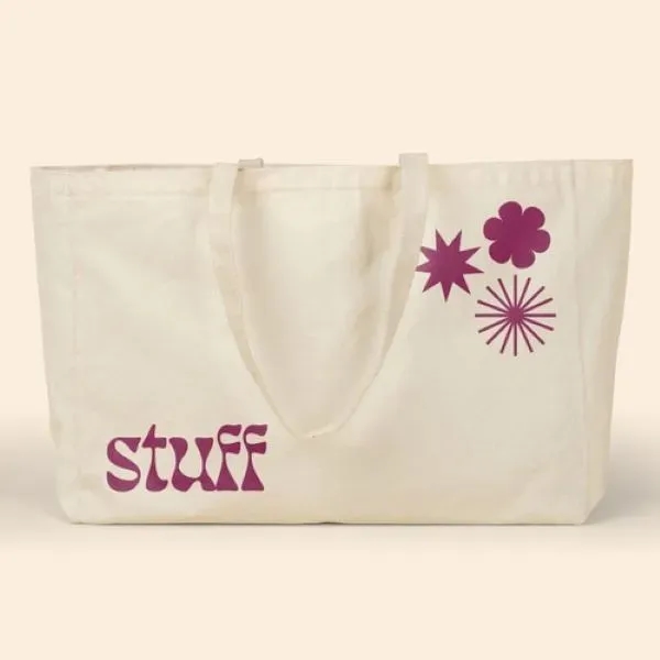 BABS Oversized Tote Natural Canvas - 20" x 13.5" x 6.5"... from ASI 74710 Numo