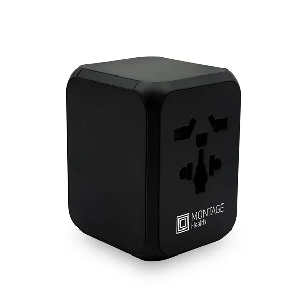 A international travel adapter upgraded with GaN technology. Delivers faster charging... from ASI 91435 Tomax USA