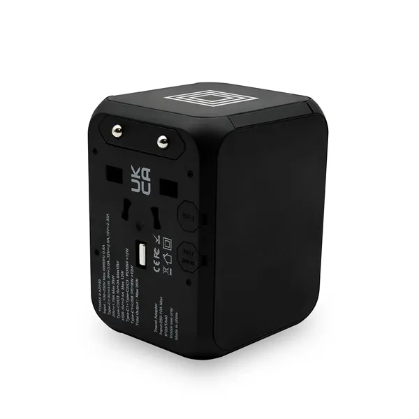 A international travel adapter upgraded with GaN technology. Delivers faster charging... from ASI 91435 Tomax USA