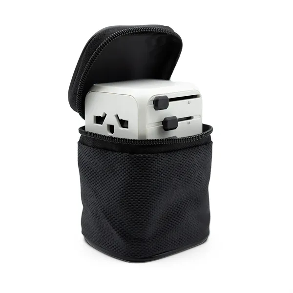 A international travel adapter upgraded with GaN technology. Delivers faster charging... from ASI 91435 Tomax USA