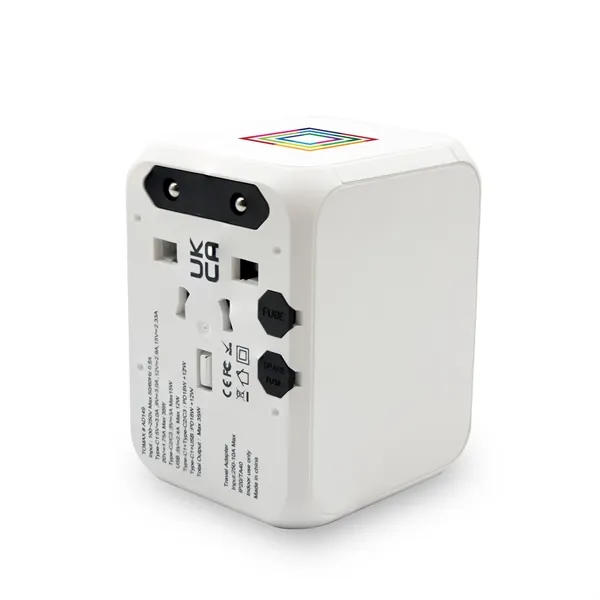 A international travel adapter upgraded with GaN technology. Delivers faster charging... from ASI 91435 Tomax USA