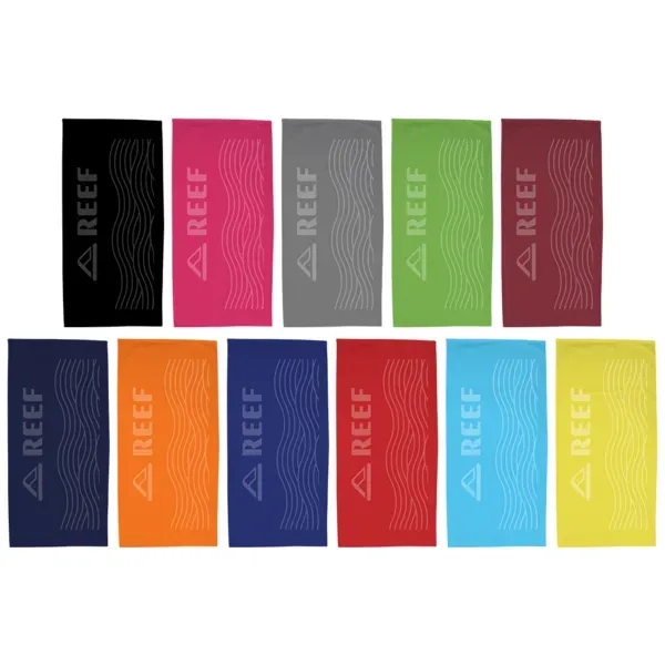 60" x 30" beach towel with customization.... from ASI 88060 Snugz/USA Inc