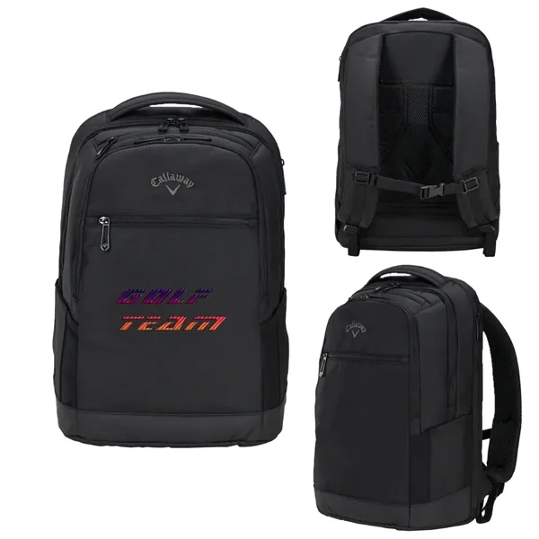 13" x 7" x 18" backpack with a zippered pocket, phone... from ASI 57653 Gold Bond