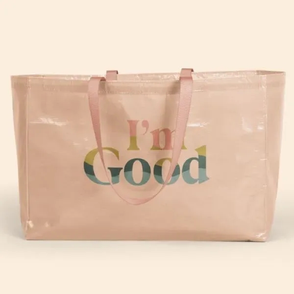 BABS Oversized Tote Laminated Non-Woven RPET - 20" x 13.5" x... from ASI 74710 Numo