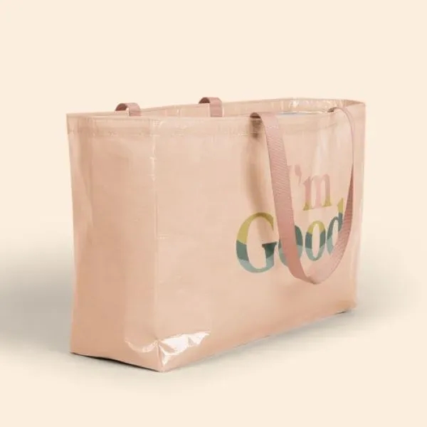 BABS Oversized Tote Laminated Non-Woven RPET - 20" x 13.5" x... from ASI 74710 Numo