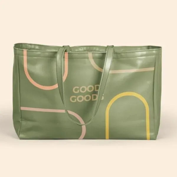 BABS Oversized Tote Vegan Leather - 20" x 13.5" x 6.5"... from ASI 74710 Numo