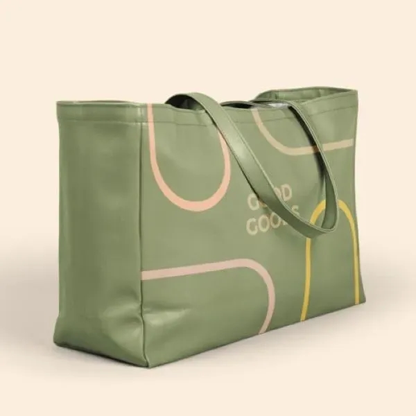 BABS Oversized Tote Vegan Leather - 20" x 13.5" x 6.5"... from ASI 74710 Numo