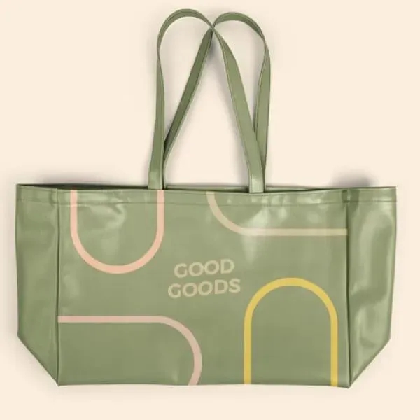 BABS Oversized Tote Vegan Leather - 20" x 13.5" x 6.5"... from ASI 74710 Numo