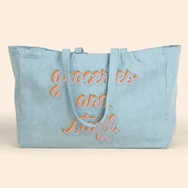 BABS Oversized Tote Denim - 20" x 13.5" x 6.5"... from ASI 74710 Numo